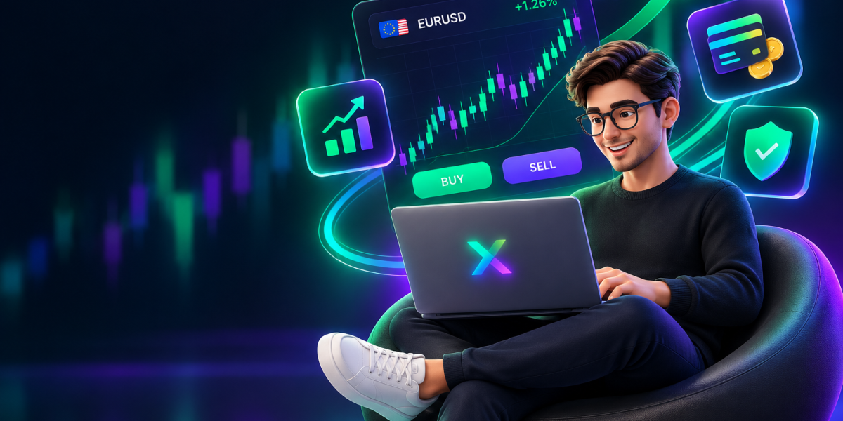 Neon Fintech Trading Dashboard